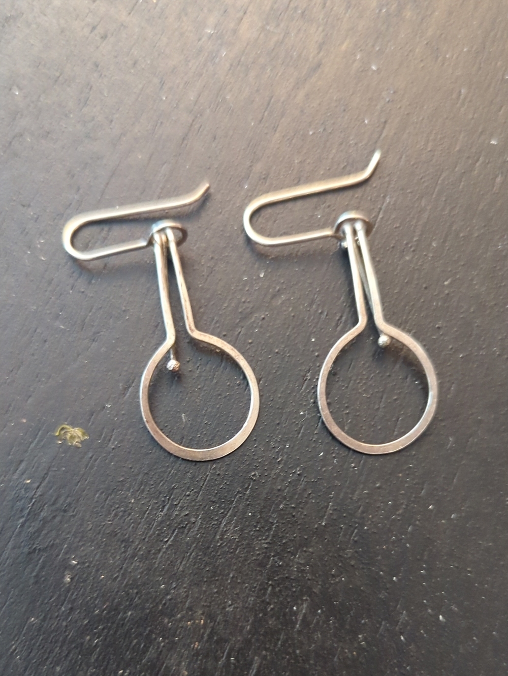 Handmade Kinetic Sterling Silver Earrings